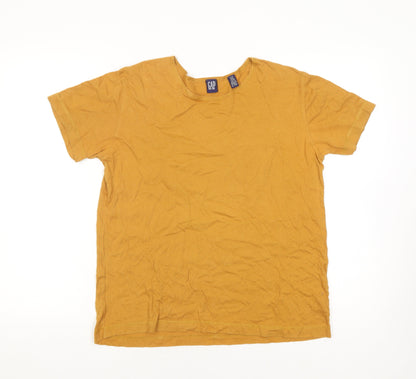 Gap Orange Cotton T-Shirt for Adults - Size S