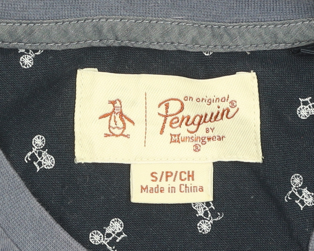 Penguin Mens Blue Short Sleeve T-Shirt Size S