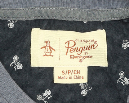 Penguin Mens Blue Short Sleeve T-Shirt Size S