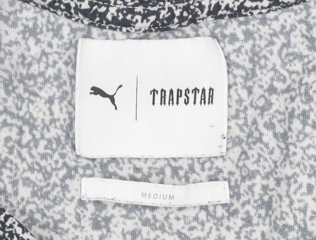 Puma Men's Grey Graphic Medium T-Shirt