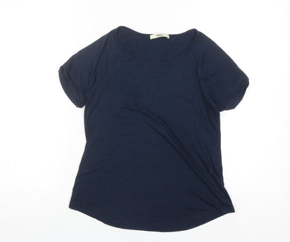 Womens UK Size S Oasis Blue Basic T-Shirt