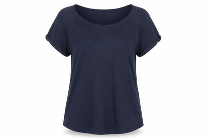Womens UK Size S Oasis Blue Basic T-Shirt