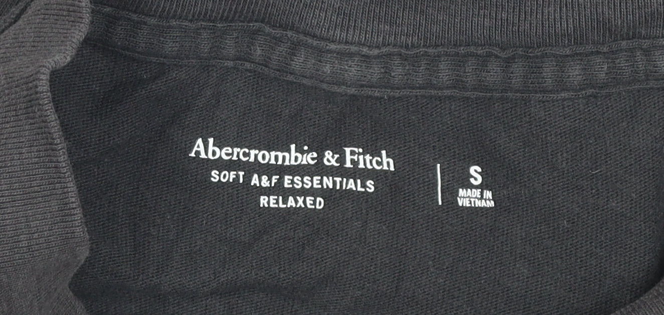 Abercrombie & Fitch Men's Black Relaxed T-Shirt S