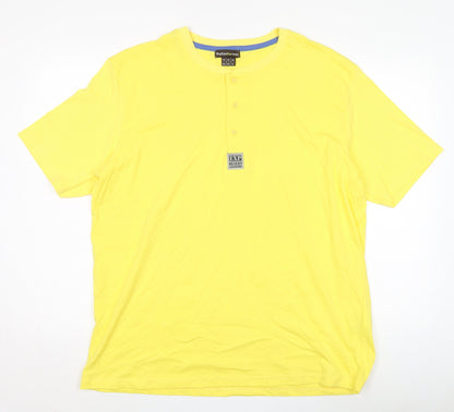 Mens UK Size XL atlasformen Yellow  T-Shirt