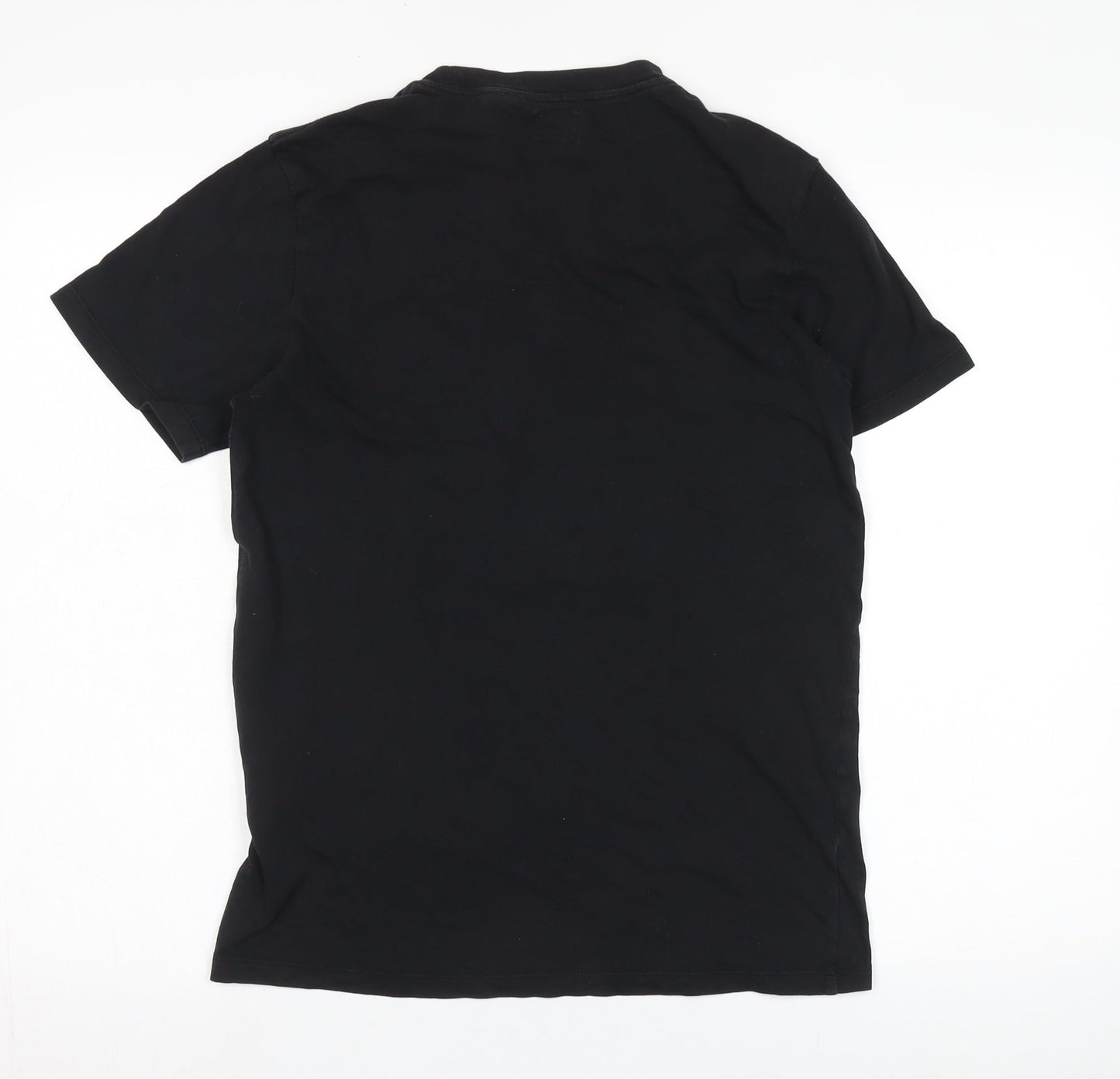 Levi's Men Black Cotton Crew Neck T-Shirt Size S