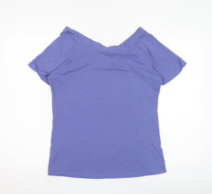 Womens UK Size XL Jackpot Purple Basic T-Shirt