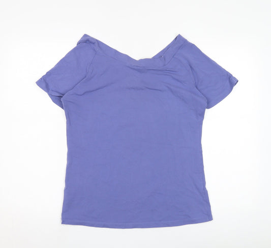 Womens UK Size XL Jackpot Purple Basic T-Shirt
