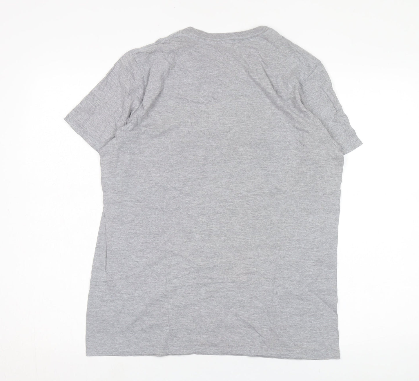 Unisex Adults UK Size M Looney Tunes Grey Basic T-Shirt