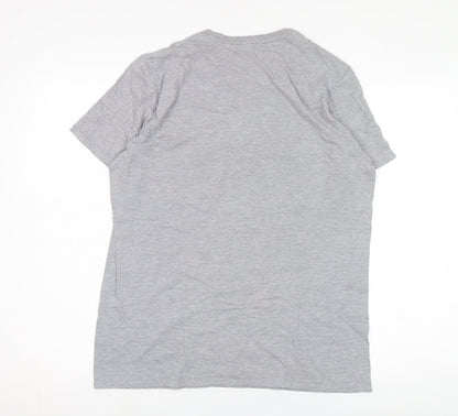 Unisex Adults UK Size M Looney Tunes Grey Basic T-Shirt