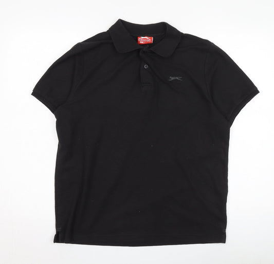 Slazenger Men’s Black Polo Shirt L Size Casual