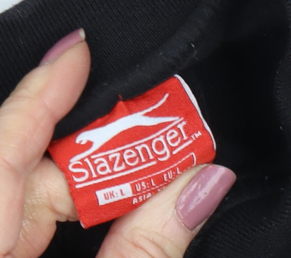 Slazenger Men’s Black Polo Shirt L Size Casual