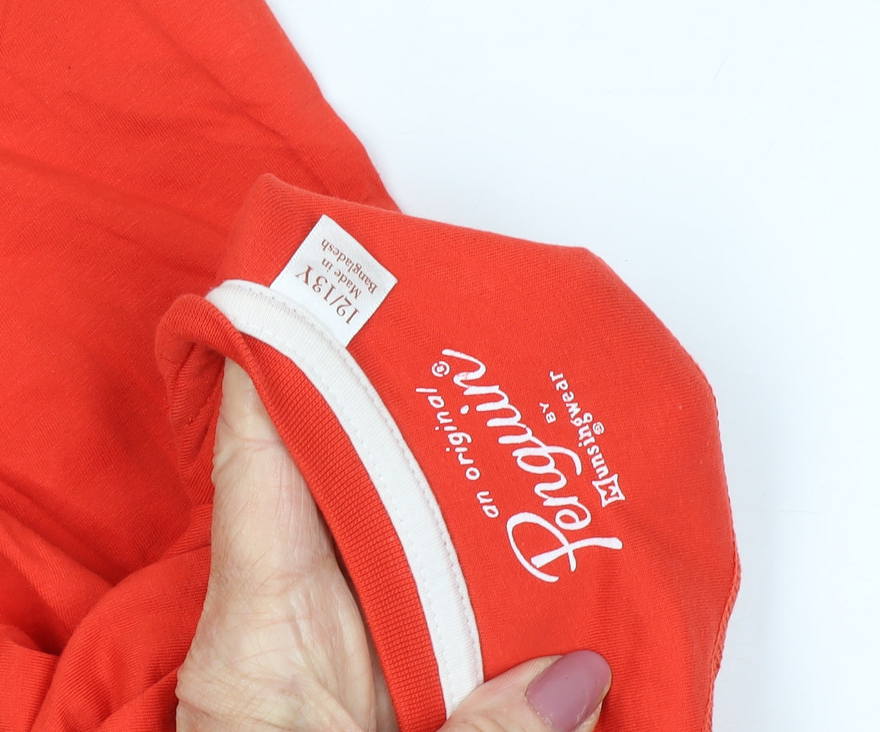 Original Penguin Red T-Shirt, Unisex, Size M, Casual Classic