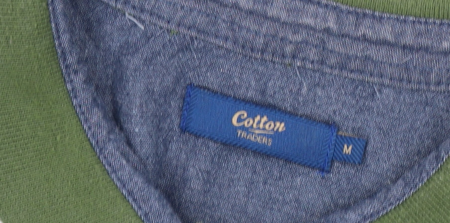 Cotton Traders Men's Green M Polo Shirt, Short Sleeve, Casual