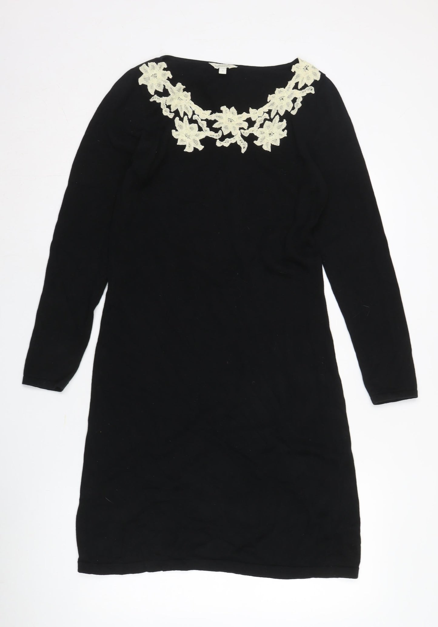 Monsoon Women's Black Knee Length Shift Dress