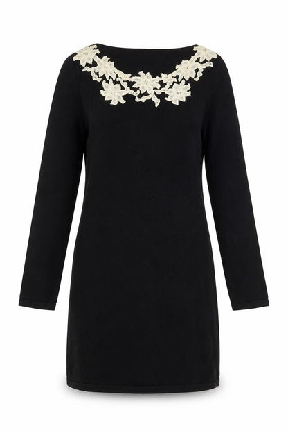 Monsoon Women's Black Knee Length Shift Dress