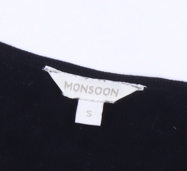 Monsoon Women's Black Knee Length Shift Dress