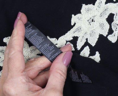 Monsoon Women's Black Knee Length Shift Dress