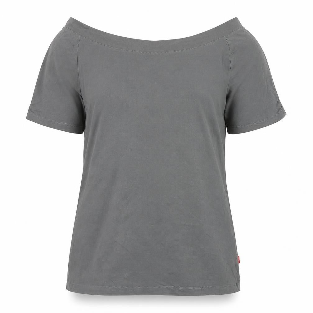 Womens UK Size XL Jackpot Grey Basic T-Shirt