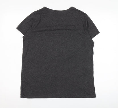 Unisex Adults UK Size S Marvel Grey Basic T-Shirt