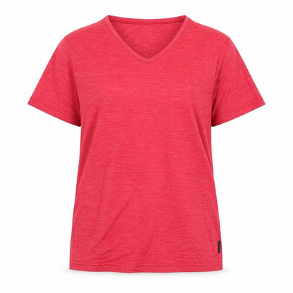 Womens UK Size M DECATHLON Red Basic T-Shirt