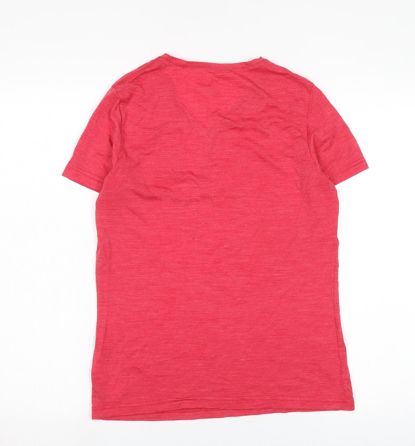 Womens UK Size M DECATHLON Red Basic T-Shirt