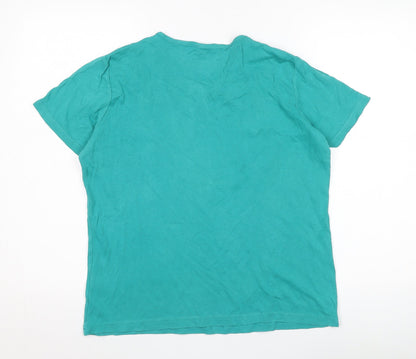 Womens UK Size M ISLE Essentials Green  T-Shirt