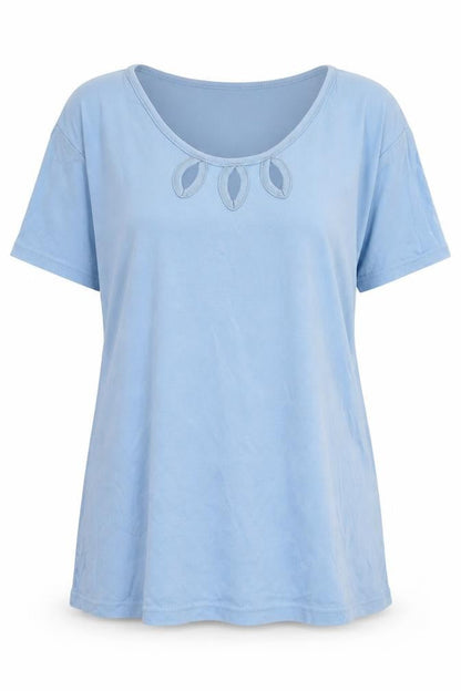 Womens UK Size M Lee Blue Basic T-Shirt