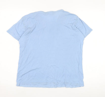 Womens UK Size M Lee Blue Basic T-Shirt