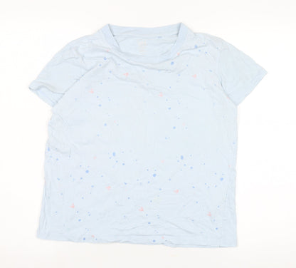 Unisex Adults UK Size M Uniqlo Blue Basic T-Shirt