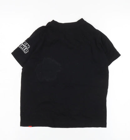 Marvel Black Panther Boys' T-Shirt, 6-7 Years, Black, Casual