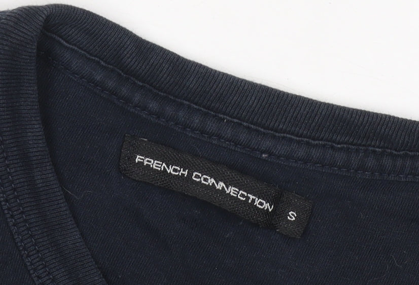 Mens UK Size S French Connection Blue  T-Shirt