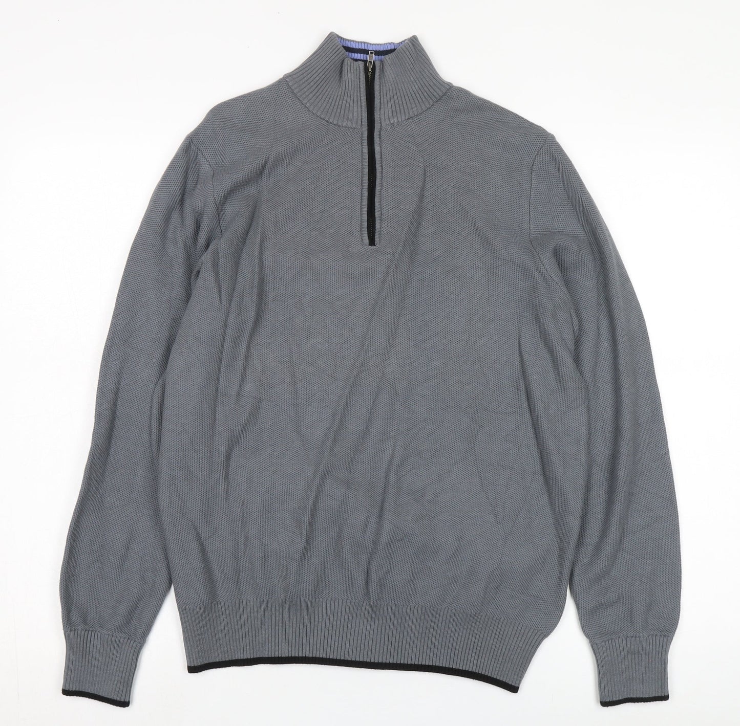 Tailorbyrd Men's Grey Medium Pullover Jumper