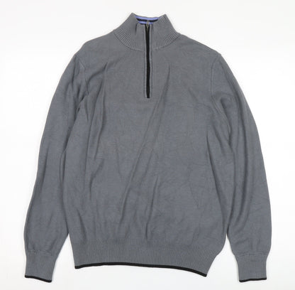 Tailorbyrd Men's Grey Medium Pullover Jumper