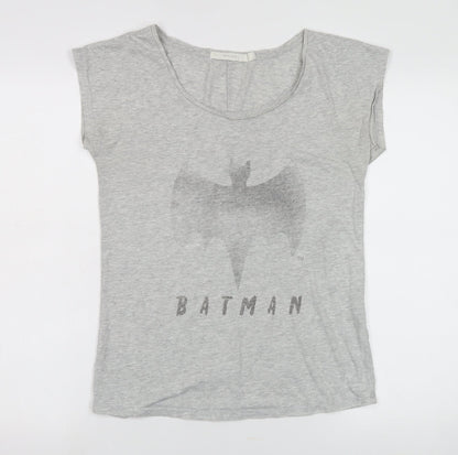 Women Secret Grey Batman T-Shirt, Size S, Casual, Comics