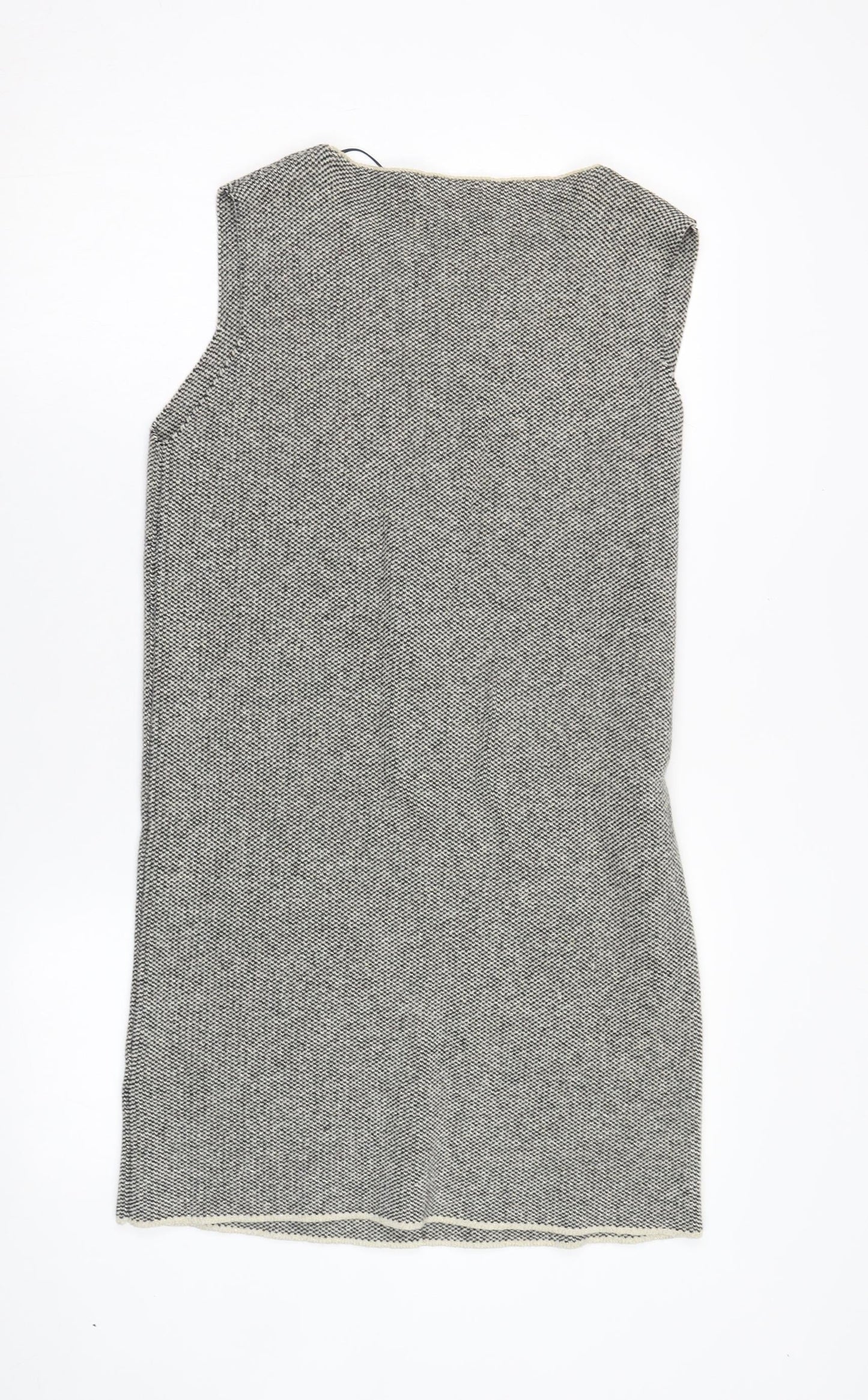 Cocogio Women's Grey Waistcoat Size 12 Sleeveless Casual