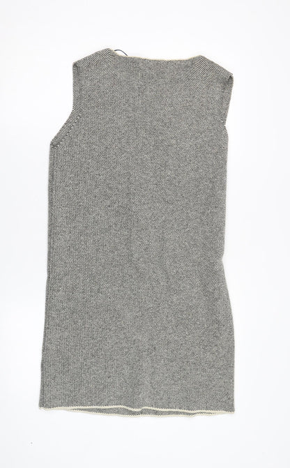 Cocogio Women's Grey Waistcoat Size 12 Sleeveless Casual