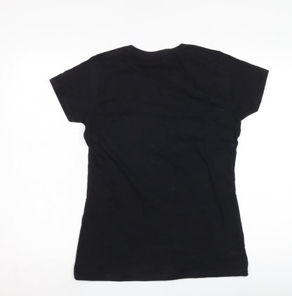 Womens UK Size L Disney Black Basic T-Shirt