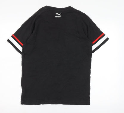 Puma Men's Black Pink Panther Cotton T-Shirt S