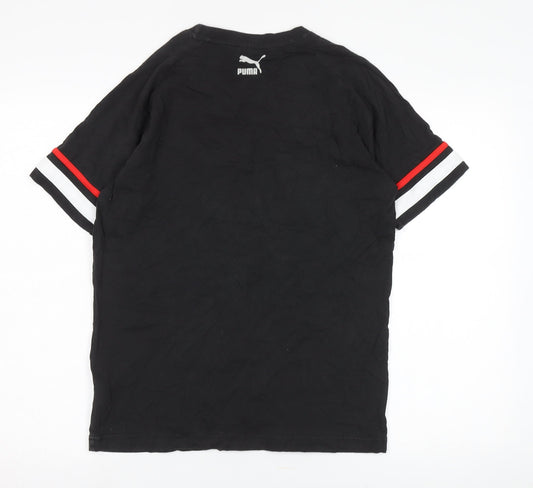 Puma Men's Black Pink Panther Cotton T-Shirt S