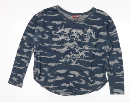 Marie Lund Women’s Camouflage Blue 2XL Jersey T-Shirt