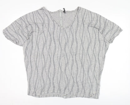 Womens UK Size 16 Kangol Grey Basic T-Shirt
