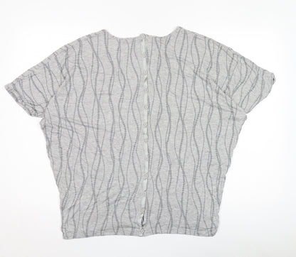 Womens UK Size 16 Kangol Grey Basic T-Shirt