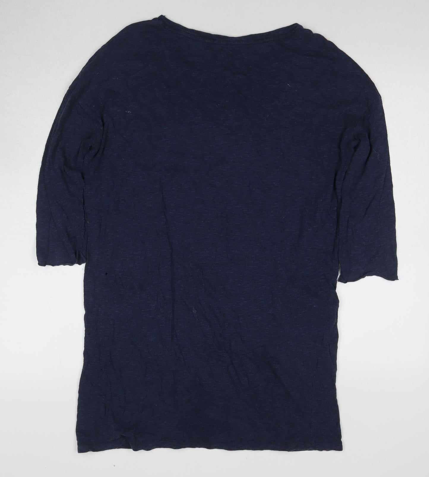Womens UK Size S Superdry Blue Basic T-Shirt