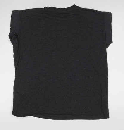 Unisex Adults UK Size 16 Friends Black Basic T-Shirt