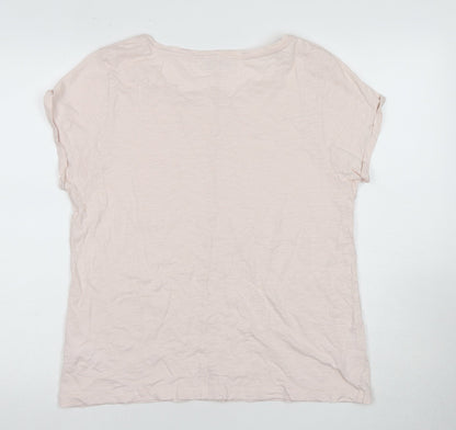 Womens UK Size 14 White Label Ivory  T-Shirt