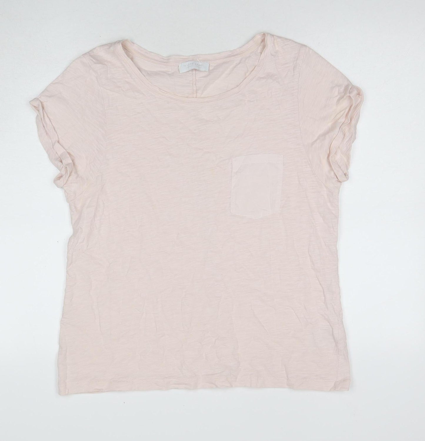 Womens UK Size 14 White Label Ivory  T-Shirt