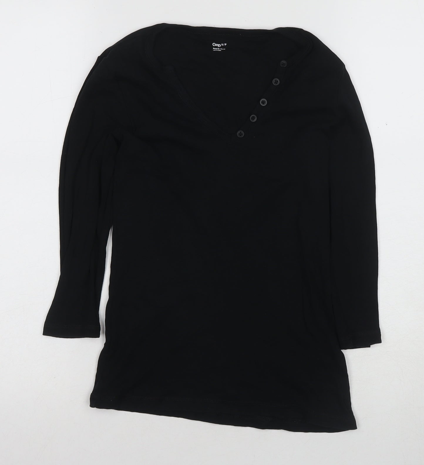Womens UK Size S Gap Black Basic T-Shirt