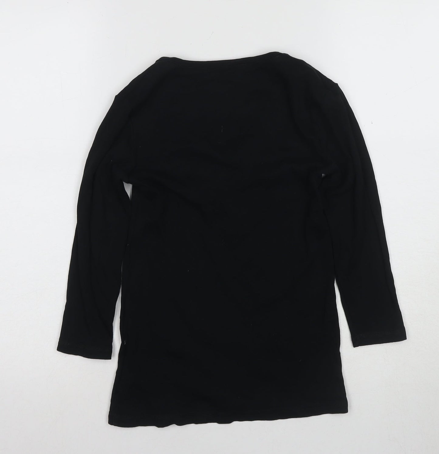 Womens UK Size S Gap Black Basic T-Shirt