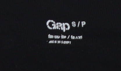 Womens UK Size S Gap Black Basic T-Shirt