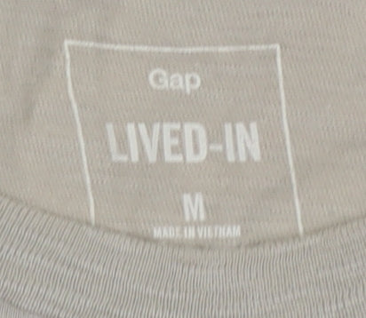 Mens UK Size M Gap Beige  T-Shirt
